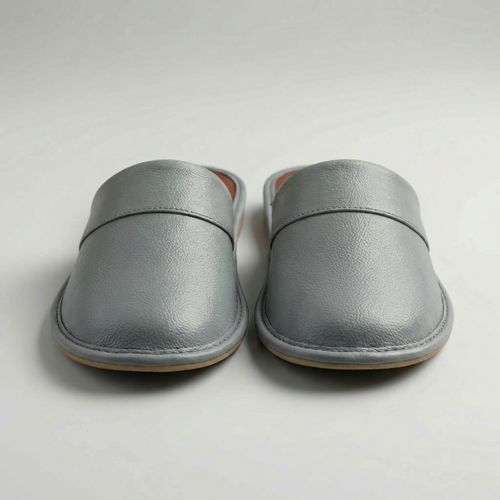 Slip-On Inomhus Läder Sandaler för Män