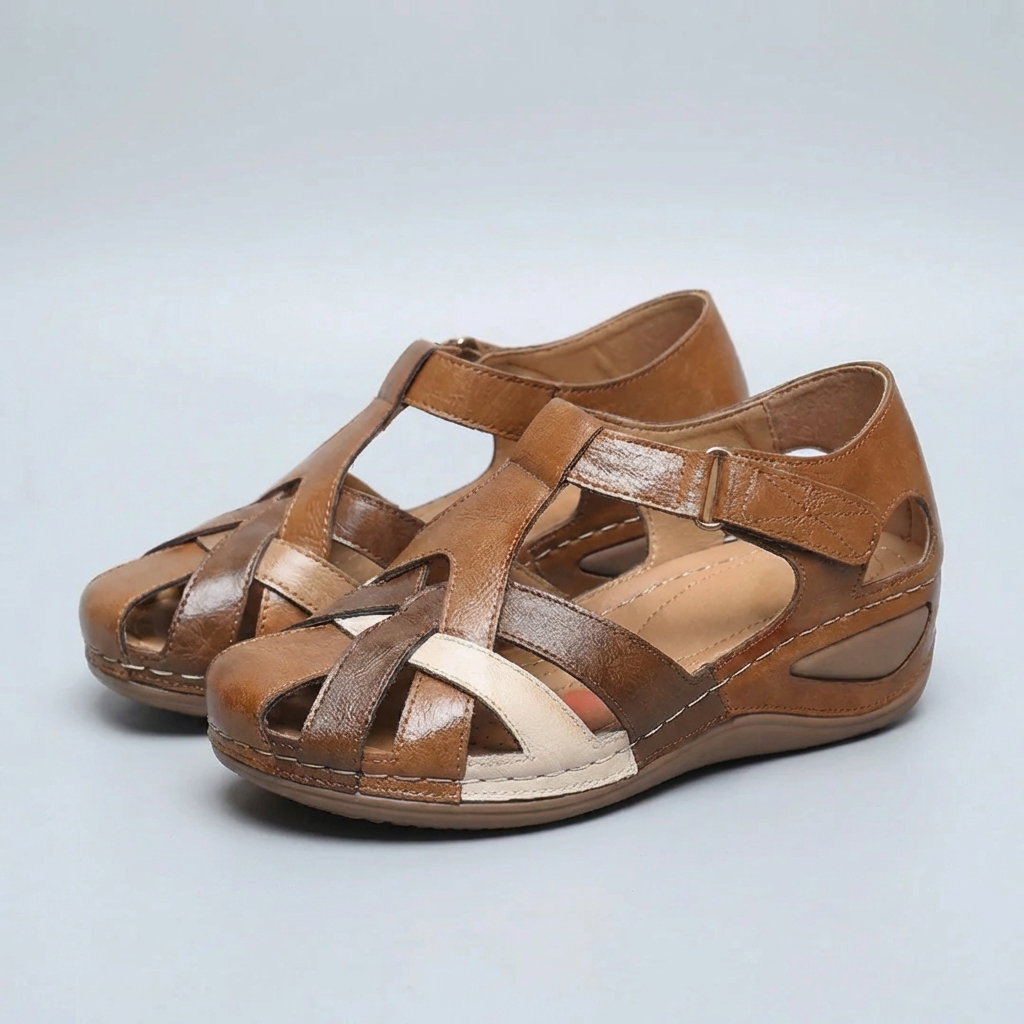 Vavd Rem Wedge Sandal för Kvinnor
