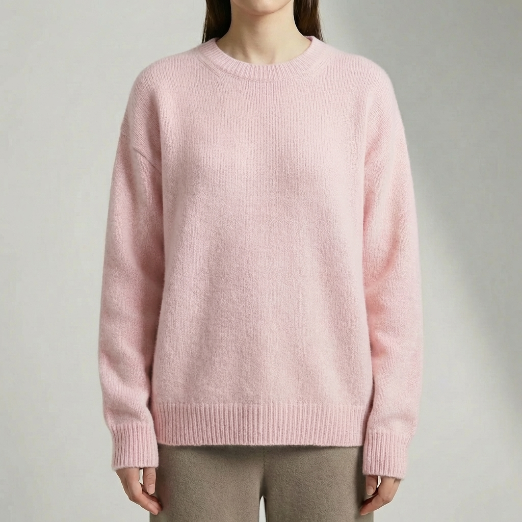 Oversized Crew Neck Pullover Sweater