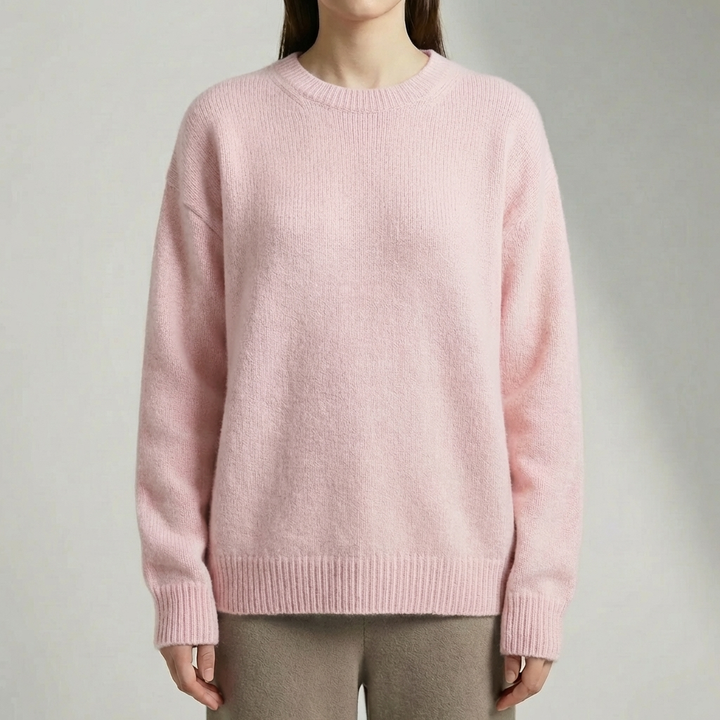 Oversized Crew Neck Pullover Sweater