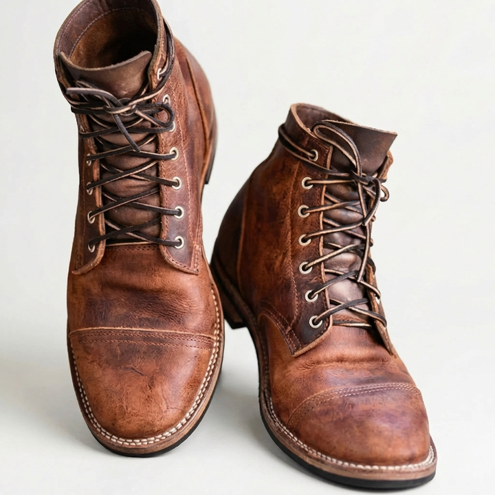 Klassisk Lace-Up Ankelboot