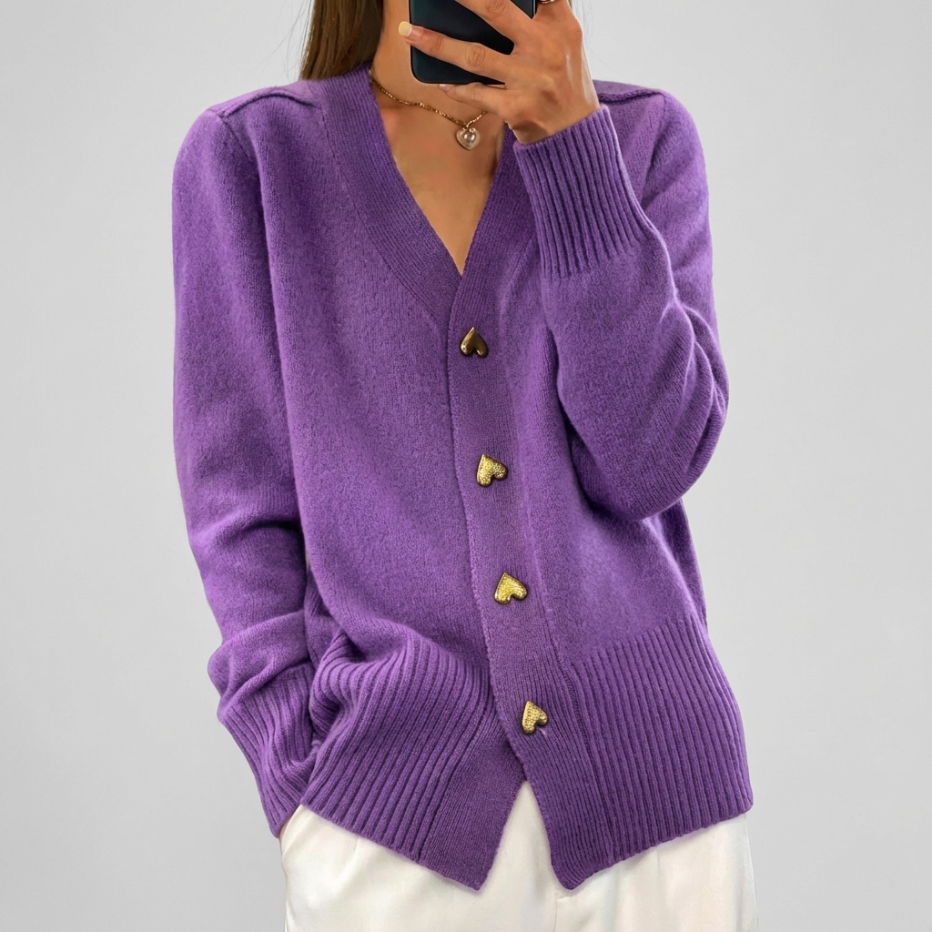 Varmth, Elegans och Tidlös Feminin Charm Cardigan