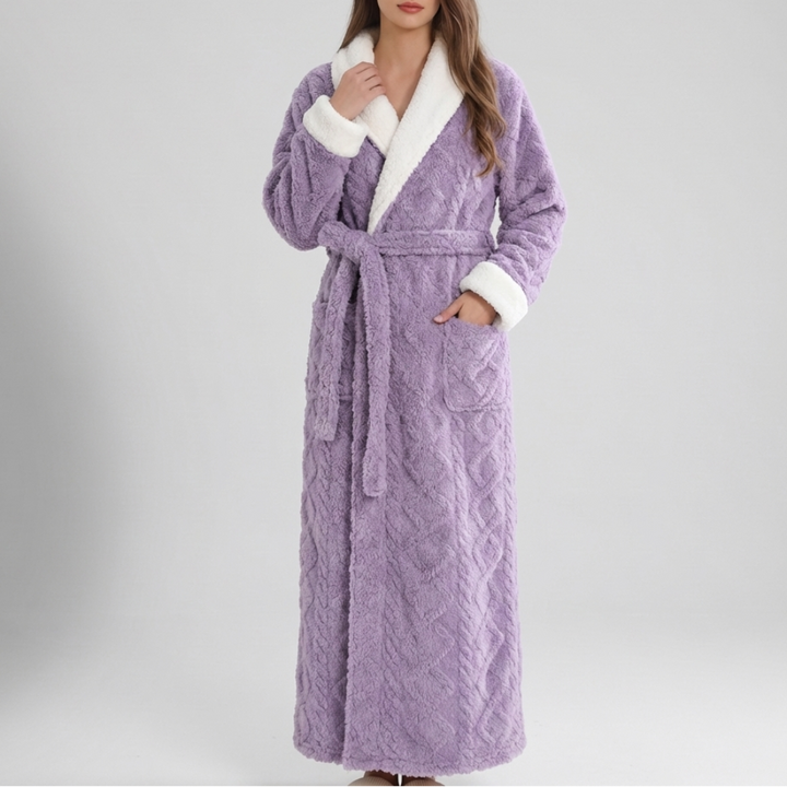Ultimata Kvinnors Tjocka Hooded Flanell Badrock