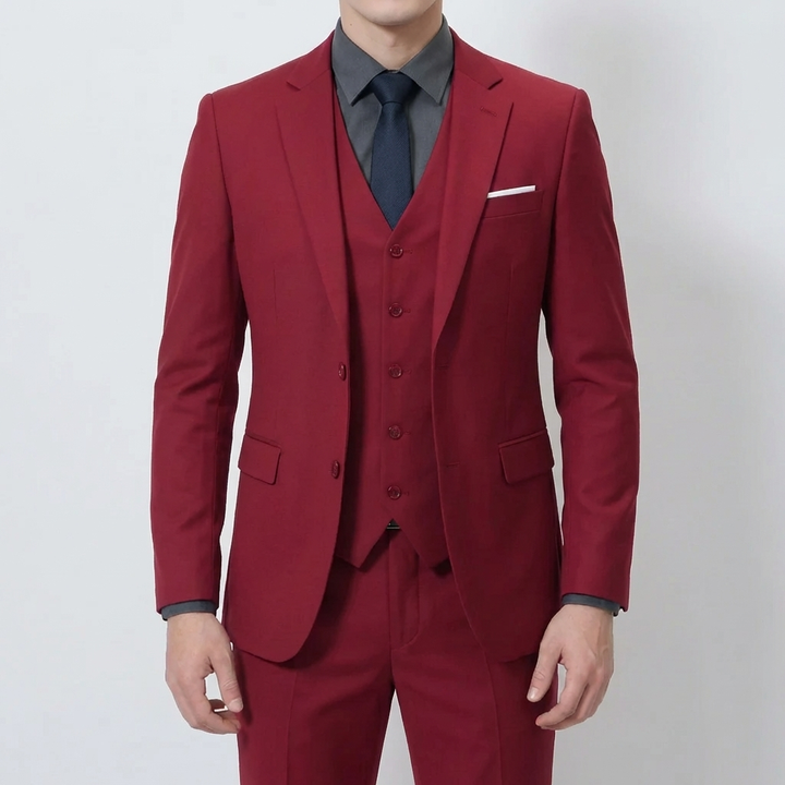 Slim-Fit 3-delad formell kostym
