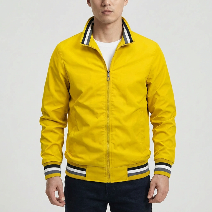 Full-Zip Casual Bomberjacka för Män