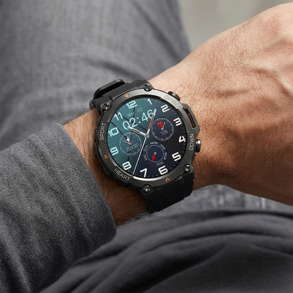 44mm Sport Smartwatch Med Amoled Display