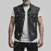 Retro Denim Västen för Män