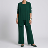 Elegant Tre-Delares Byxdress för Kvinnor