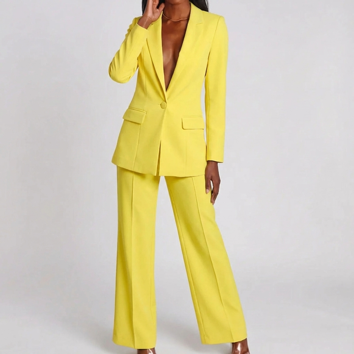 Matchande Blazer Och Byxa Set
