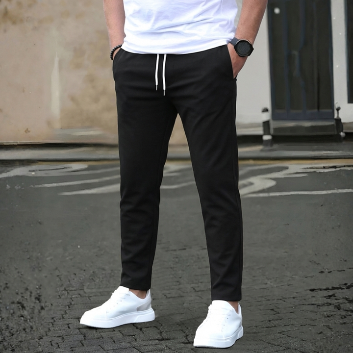 Slim Fit Dragband Byxor för Män