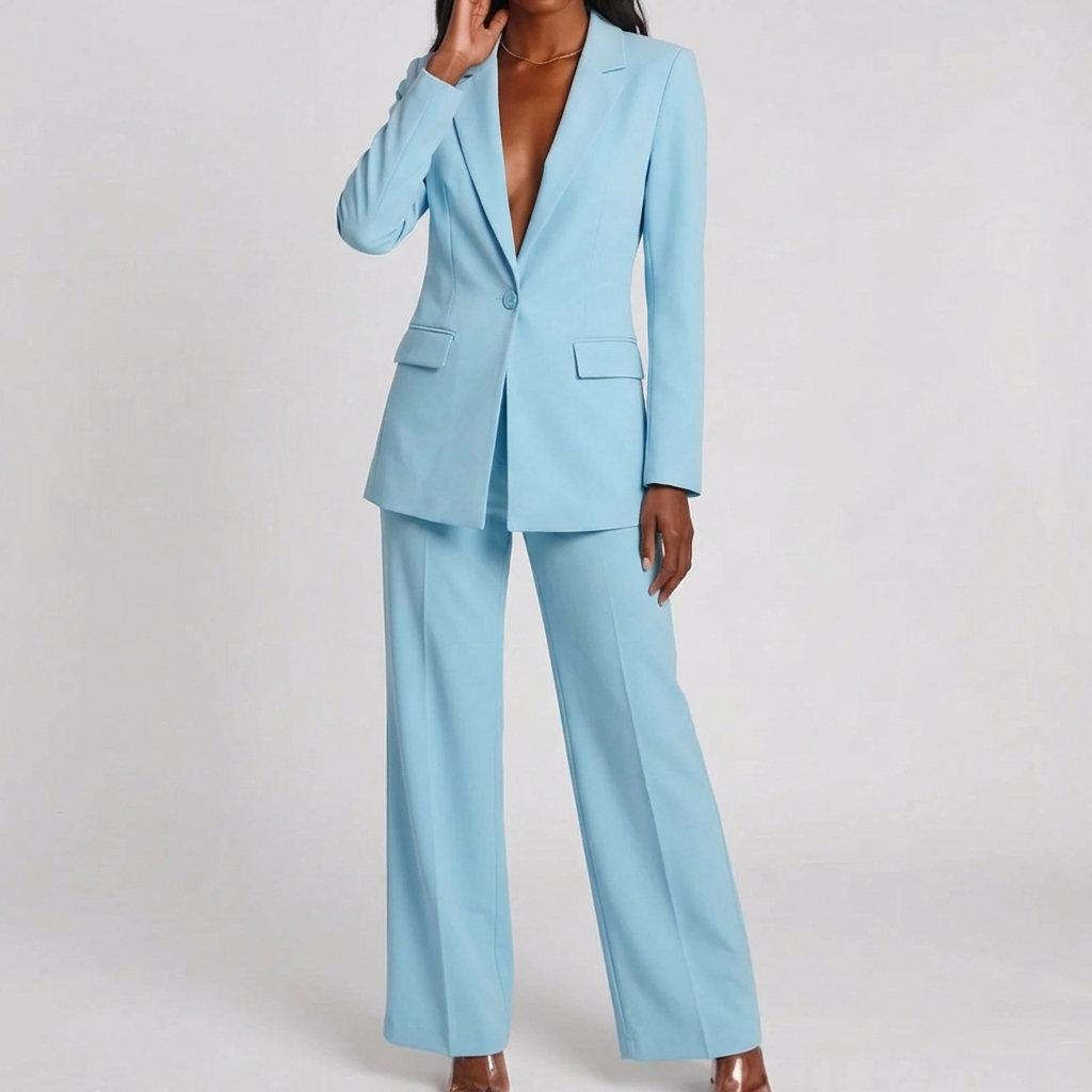 Matchande Blazer Och Byxa Set