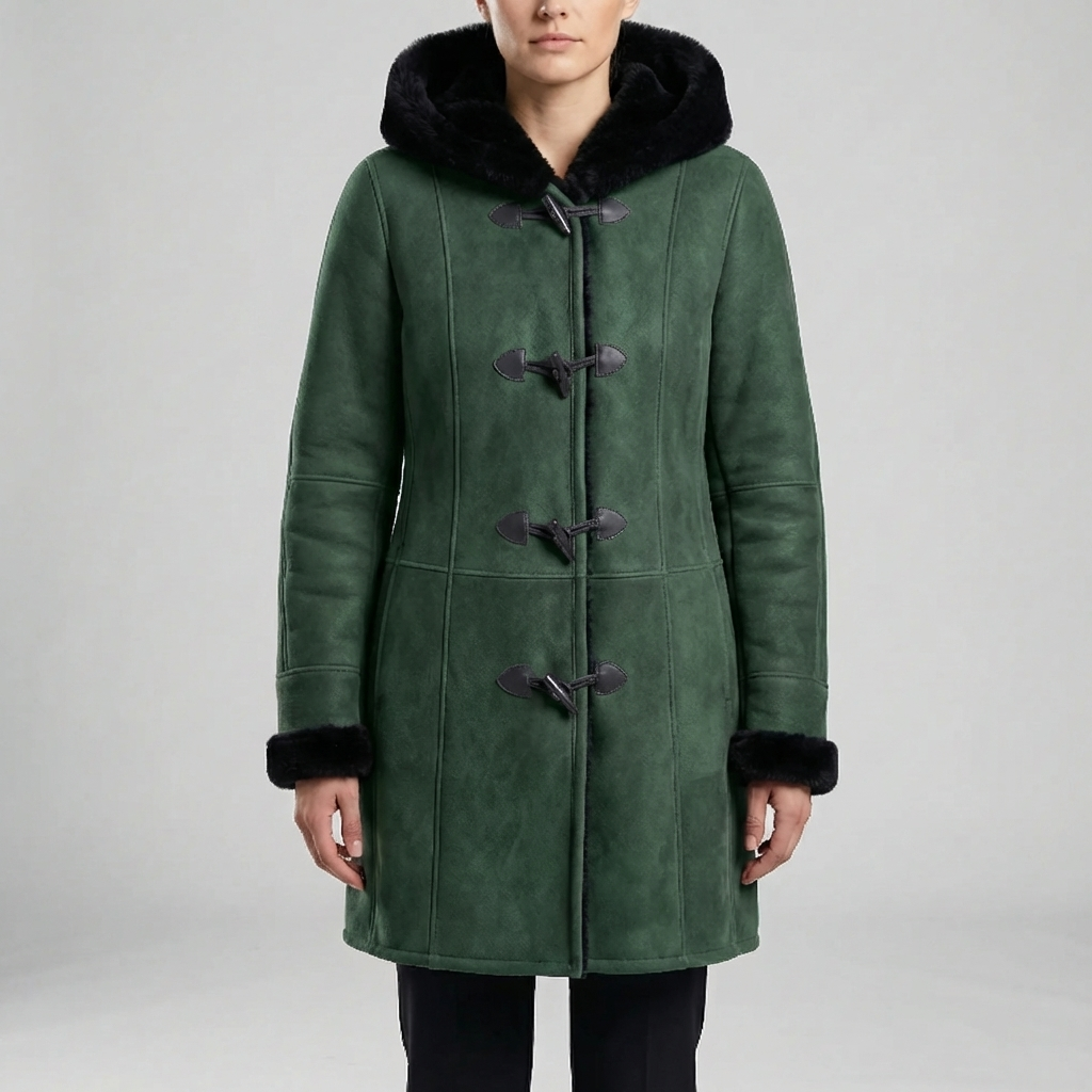 Colvara - Huva Toggle-stängning Mid-Length Kappa