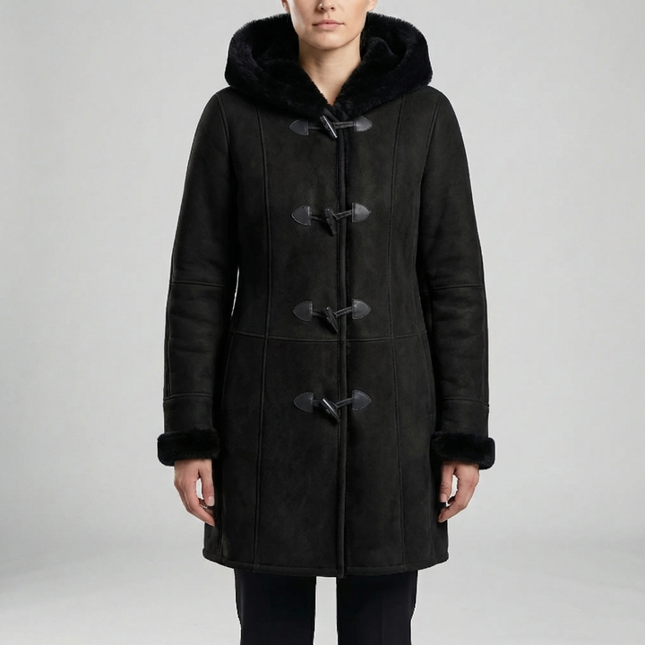 Colvara - Huva Toggle-stängning Mid-Length Kappa