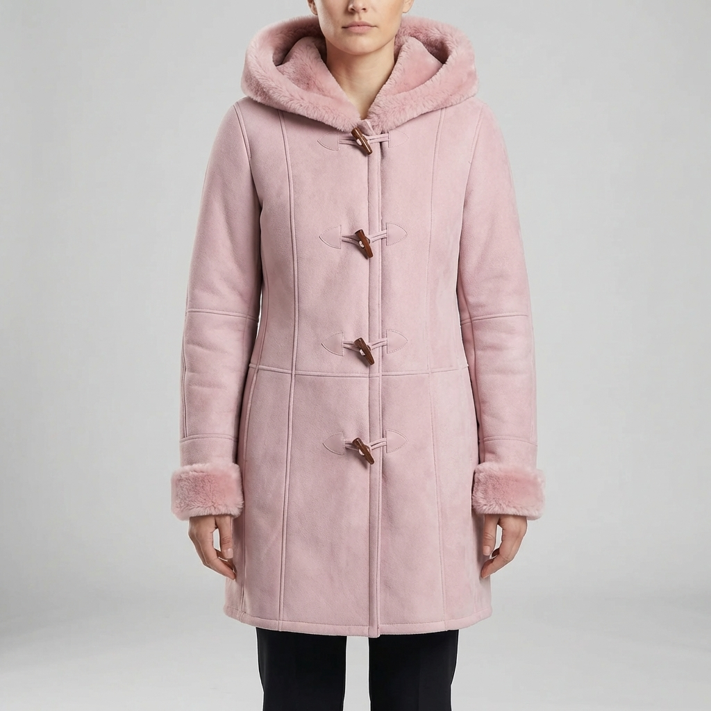 Colvara - Huva Toggle-stängning Mid-Length Kappa