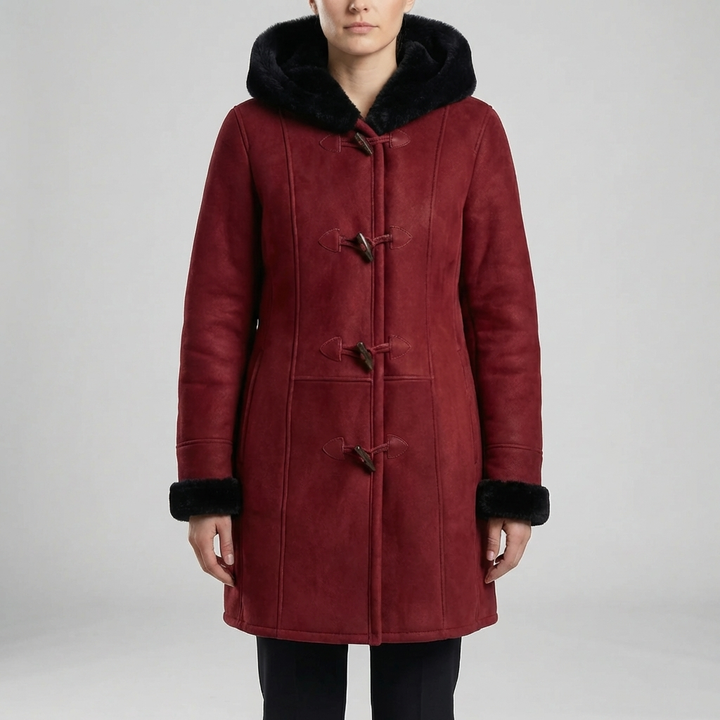 Colvara - Huva Toggle-stängning Mid-Length Kappa