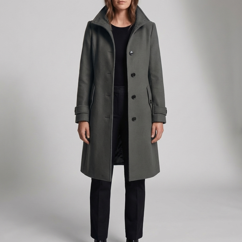 Clarisca - Halvpassad Trench Coat till Midjan