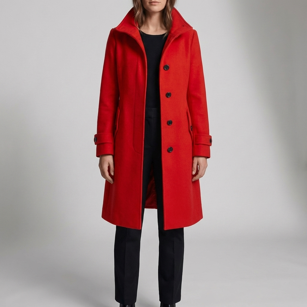 Clarisca - Halvpassad Trench Coat till Midjan