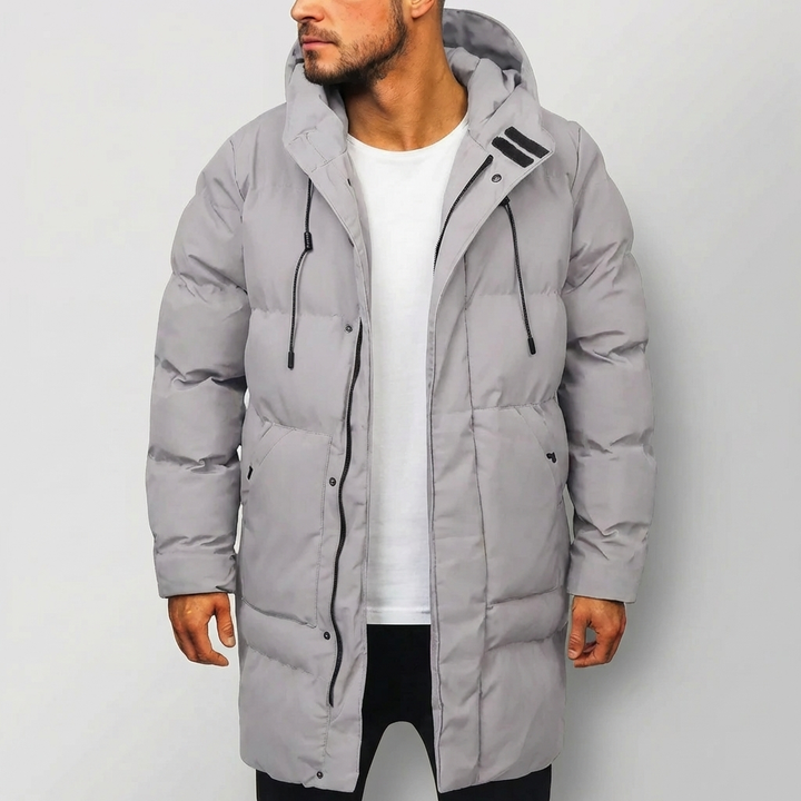 Förlängd Höft-Längd Hooded Parka
