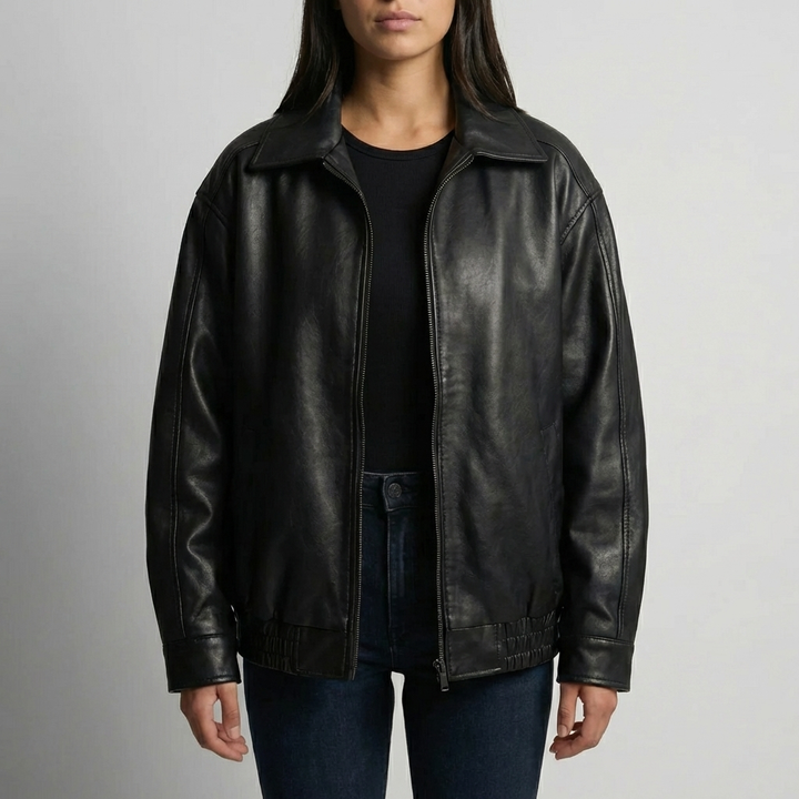 Oversized Zip-Up Bomberjacka