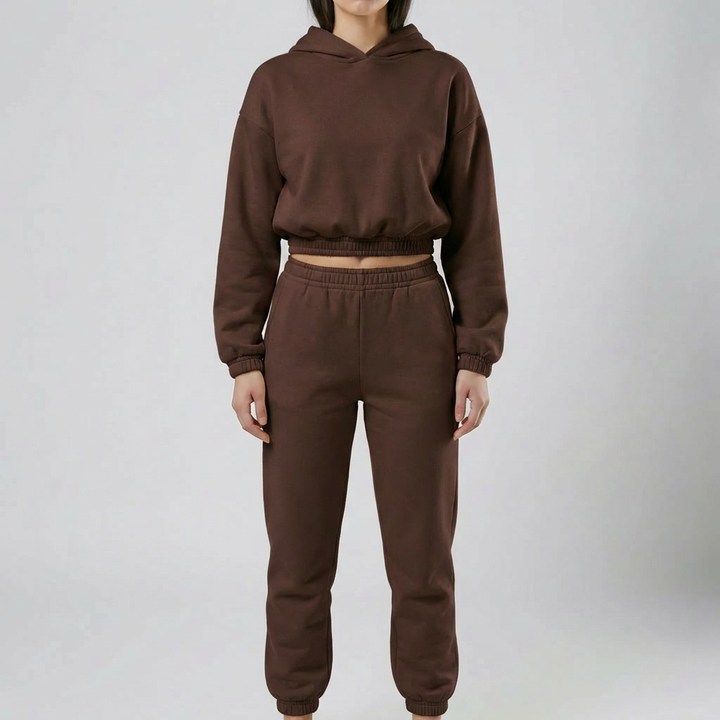 Matchande Hoodie Och Jogger Set