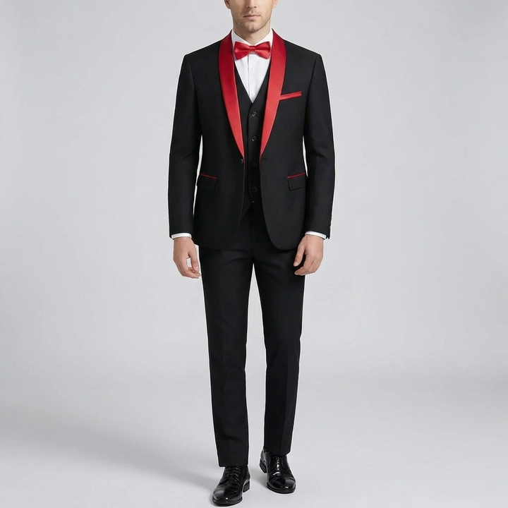Slim Fit 3-delad Formell Kostym Set