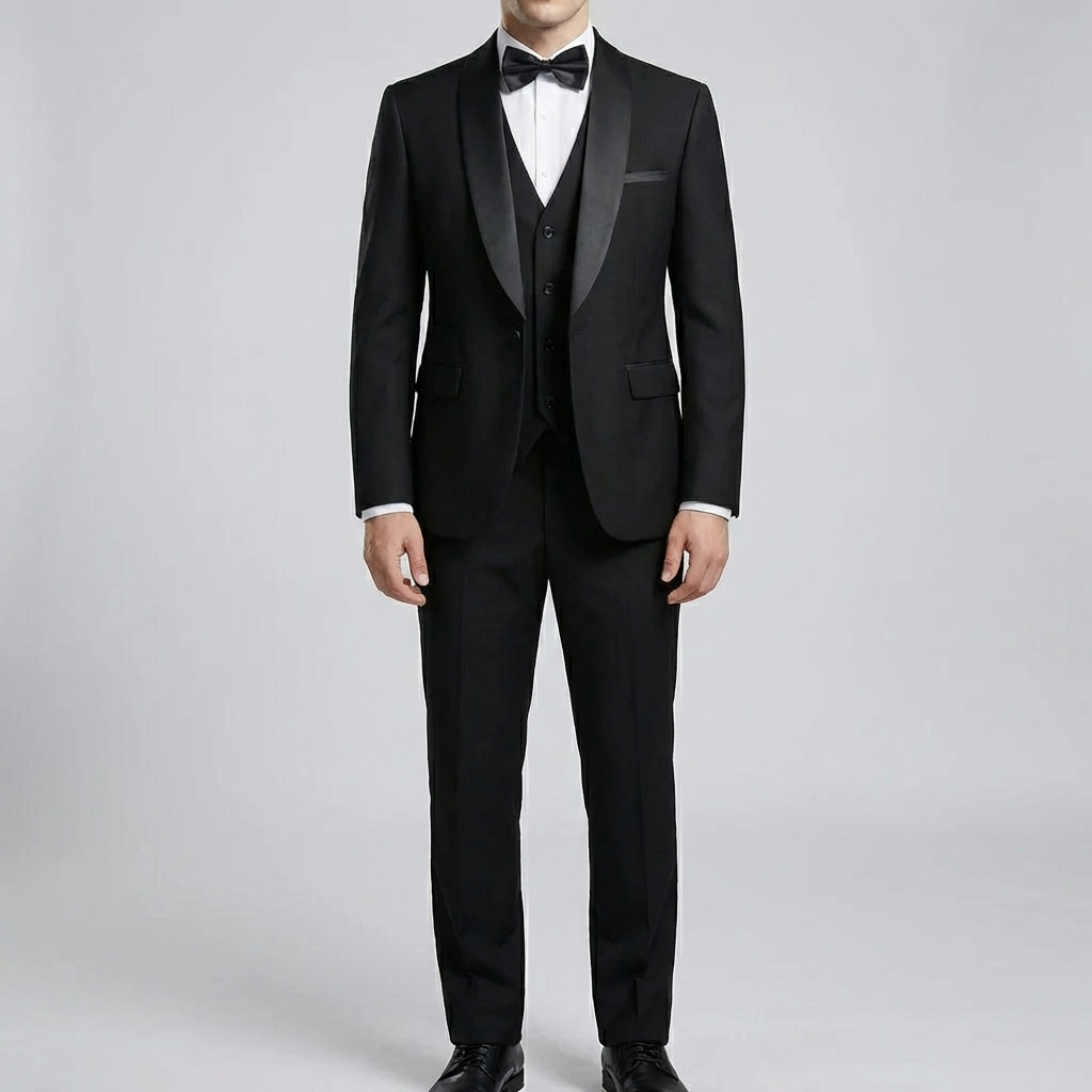 Slim Fit 3-delad Formell Kostym Set