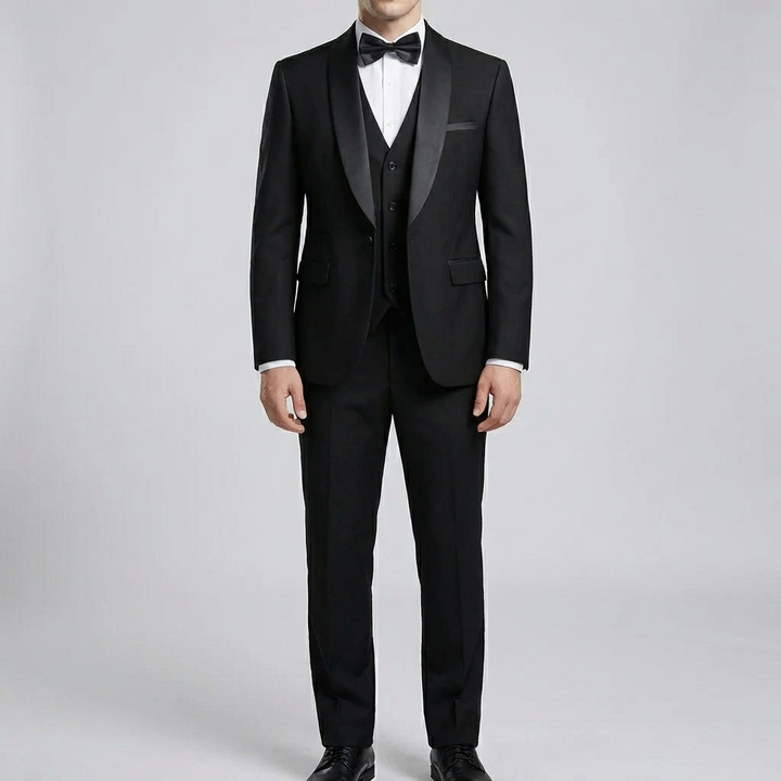 Slim Fit 3-delad Formell Kostym Set