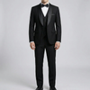 Slim Fit 3-delad Formell Kostym Set