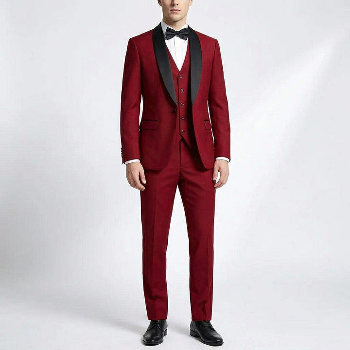 Slim Fit 3-delad Formell Kostym Set