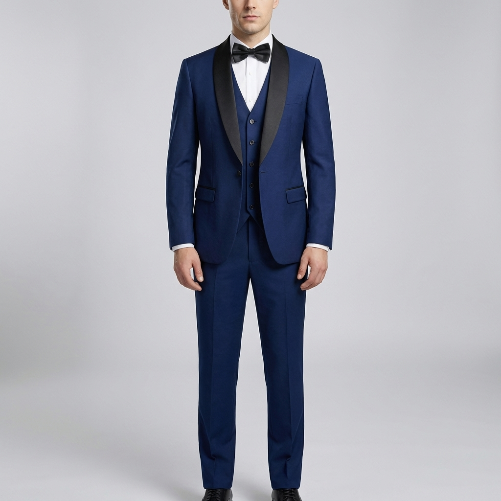 Slim Fit 3-delad Formell Kostym Set