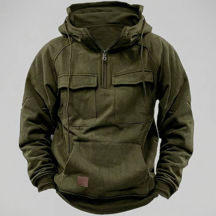 Retro Motorcykel Hoodie Jacka för Män