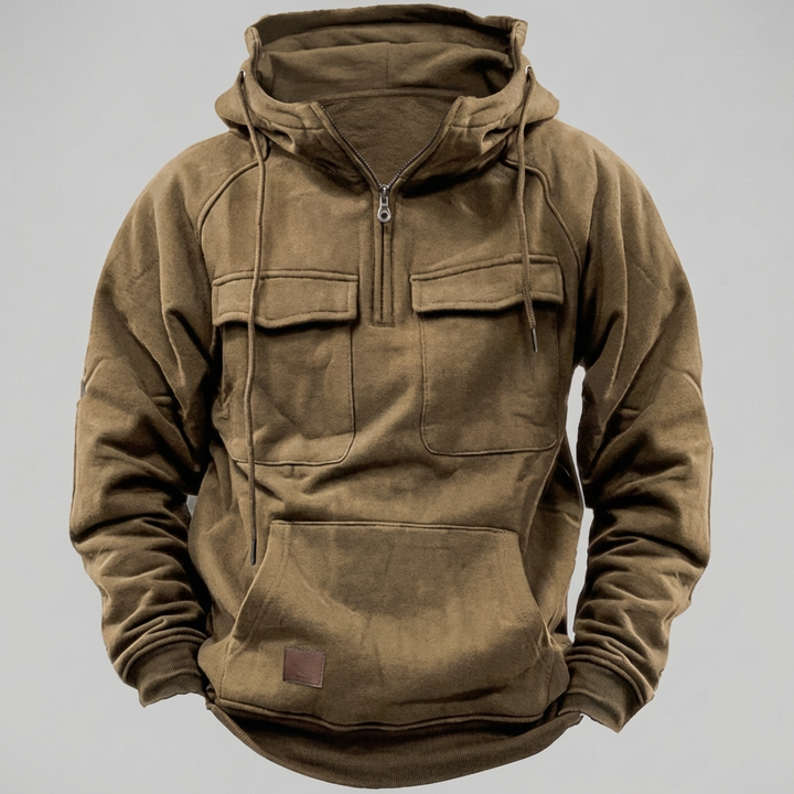 Retro Motorcykel Hoodie Jacka för Män