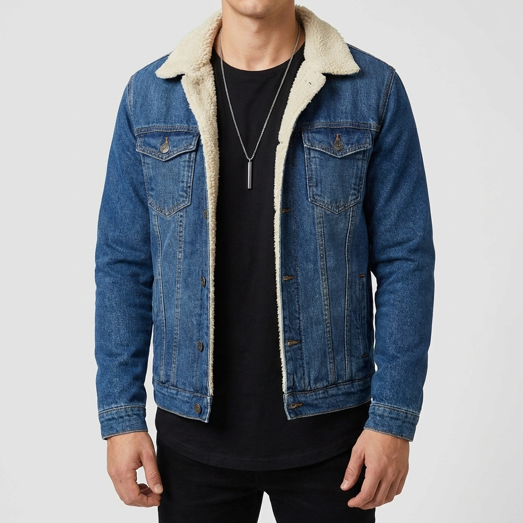 Tidlös Denimjacka för Män