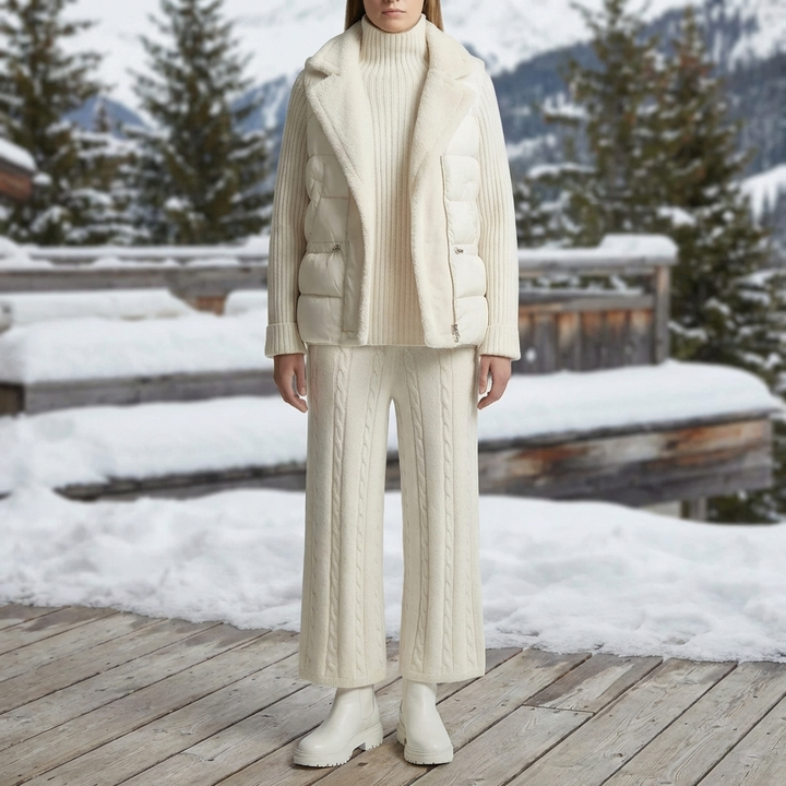 3-delat isolerat vinterstickat set