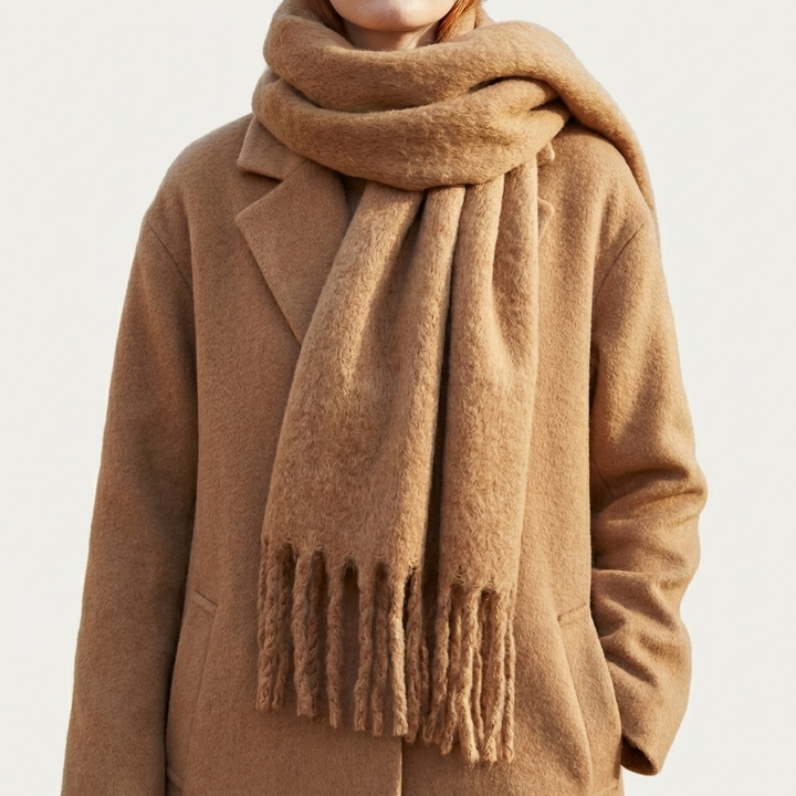 Lång Tassel Fringe Inpackningssjal