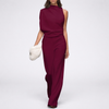 Ärmlös Jumpsuit med Öppen Bak för Kvinnor