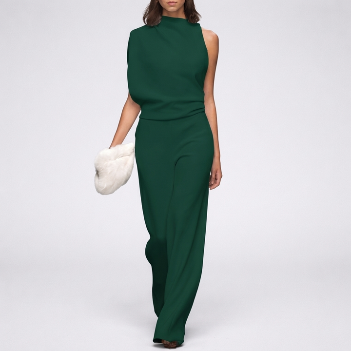 Ärmlös Jumpsuit med Öppen Bak för Kvinnor