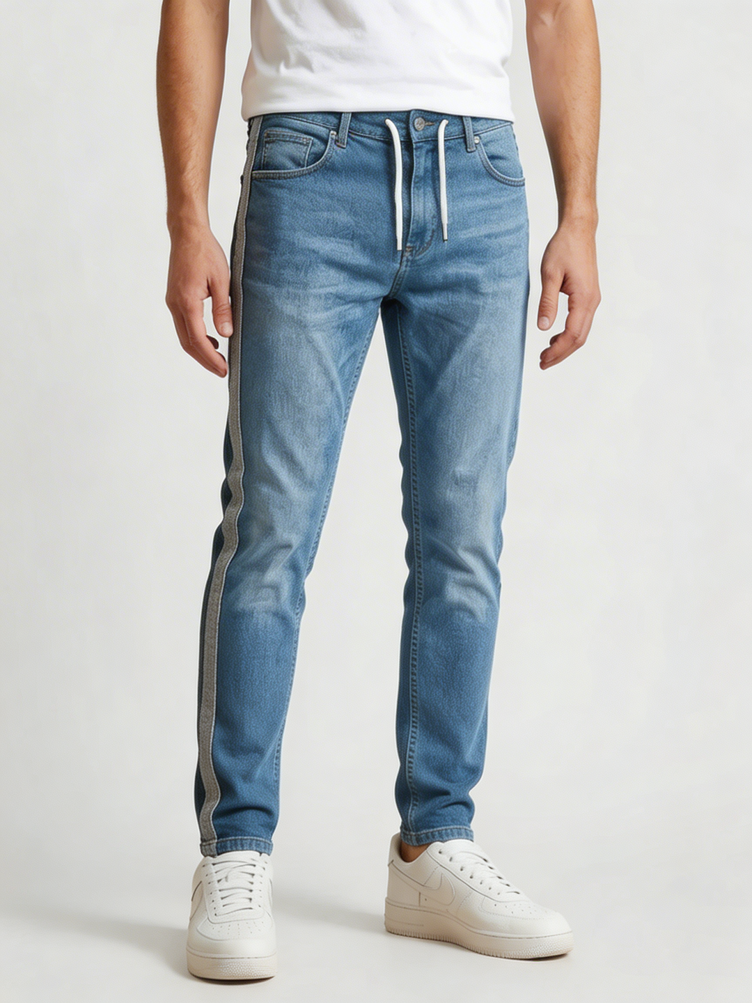Smal-passform Taperad Stretch Jeans