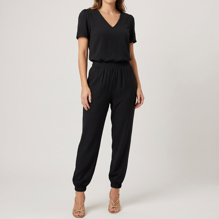 Stilren tryckt chic jumpsuit för kvinnor