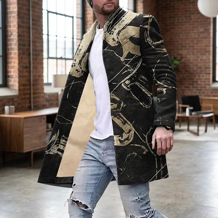 Gatu Tryck Kappa – Casual & Justerbar Mans Jacka