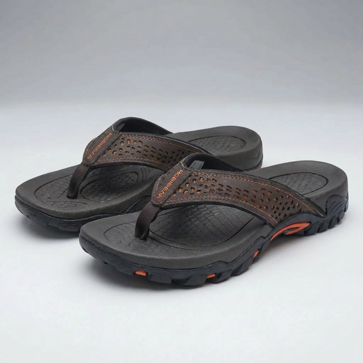 Texturerad Fotbädd Sandaler för Män