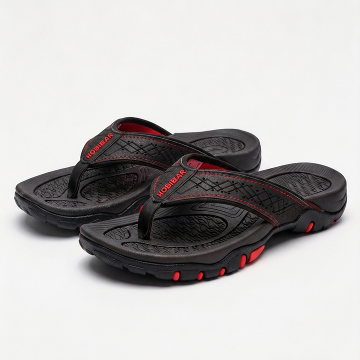 Texturerad Fotbädd Sandaler för Män