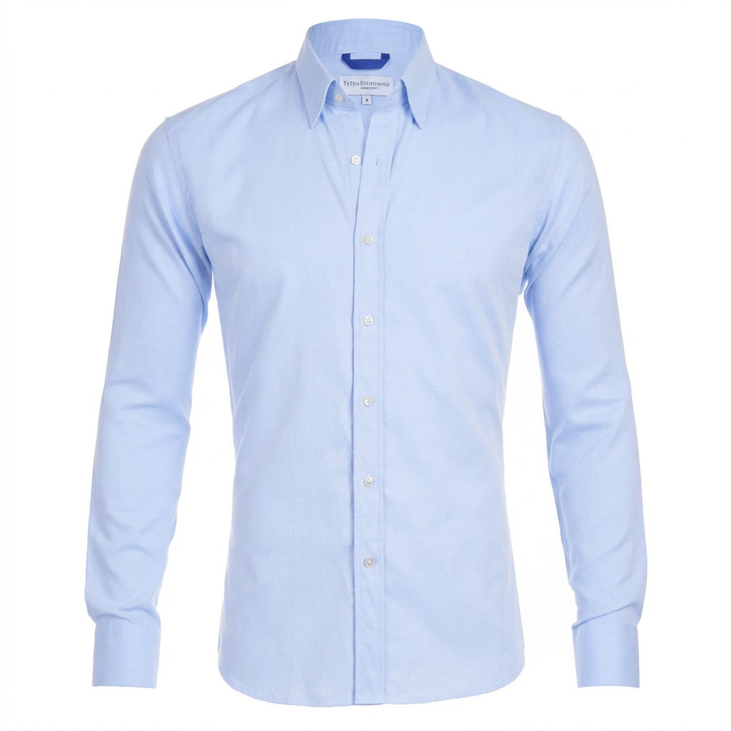 Slim Fit Långärmad för Män