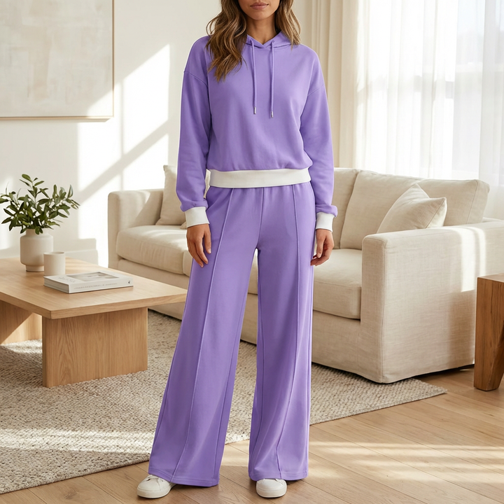 Stiligt Två-Delar Jogging Lounge Set för Kvinnor