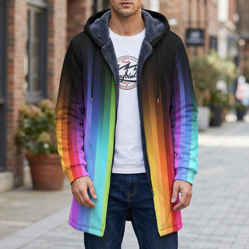 Retro Colorblock Väst för Män