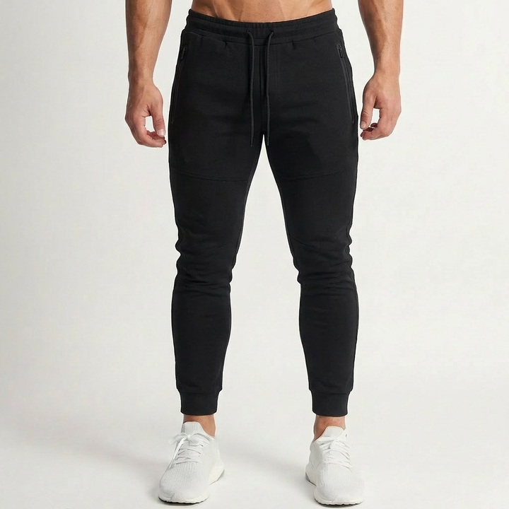 Slim Fit Taperad Joggerbyxor för Män