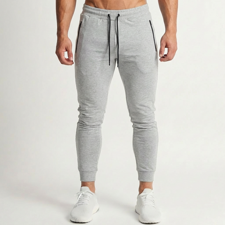 Slim Fit Taperad Joggerbyxor för Män