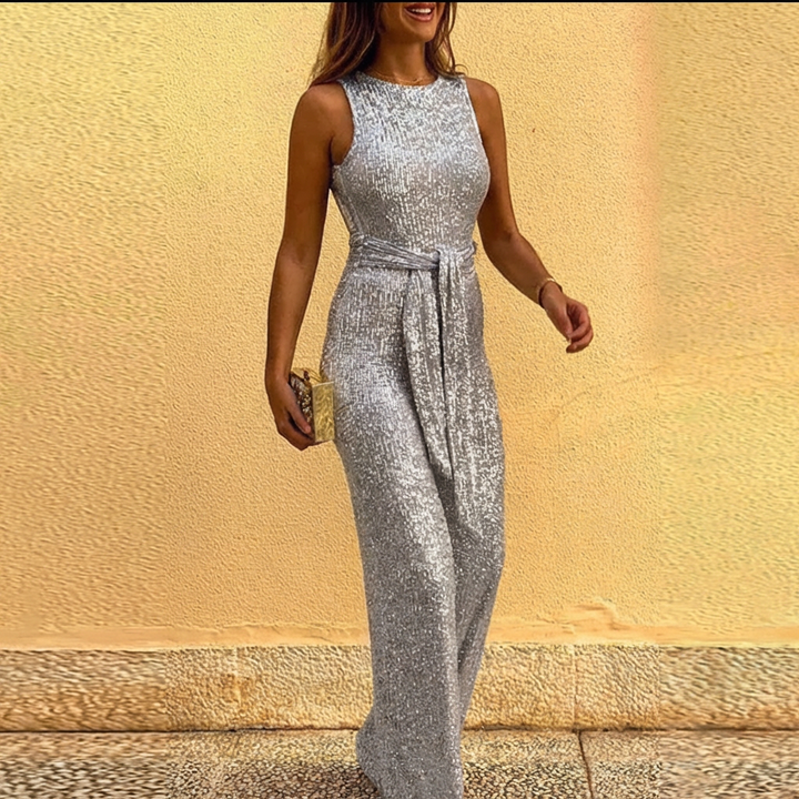 Festlig Glansig Dam Jumpsuit