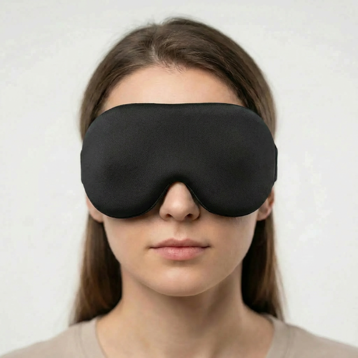 3D Konturerad Ljusblockerande Sovmask