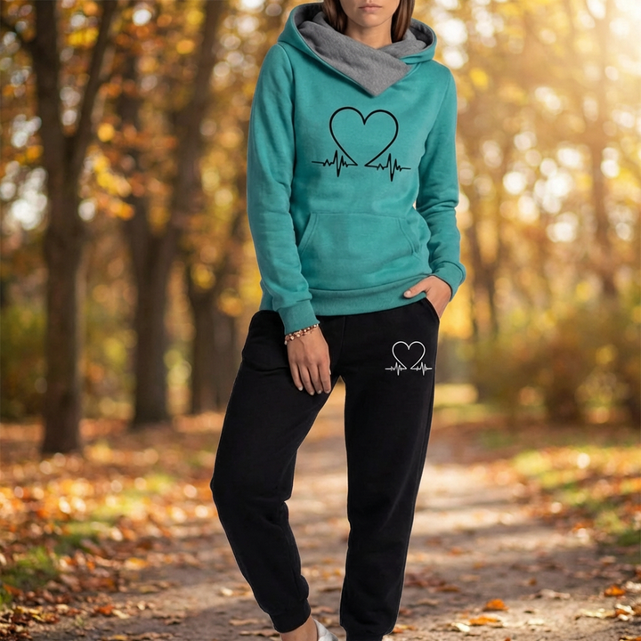 Kvinnors Tvådelat Jogging Set